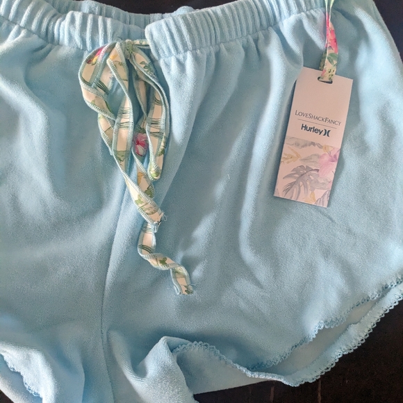 RESTOCKED! LoveShackFancy x Hurley Terry Short Blue - Picture 8 of 8